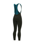 ALÉ Kolesarske dolge hlače z naramnicami - K-ATMO 2.0 KLIMATIK - zelena