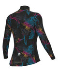 ALÉ Kolesarski dres z dolgimi rokavi zimski - CHIOS SOLID - črna/večbarvno/siva