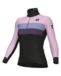 ALÉ Kolesarski dres z dolgimi rokavi zimski - CHAOS OFF ROAD - GRAVEL - vijolična/črna