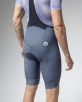 ALÉ Kolesarske kratke hlače z naramnicami - MAGIC COLOUR PR-E - siva