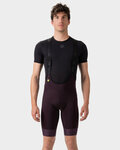 ALÉ Kolesarske kratke hlače z naramnicami - MAGIC COLOUR PR-E - vijolična