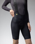 ALÉ Kolesarske kratke hlače z naramnicami - PR-E MAGIC COLOUR - črna
