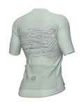 ALÉ Kolesarski dres s kratkimi rokavi - PR-E MEGABYTE - svetlo zelena