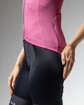 ALÉ Kolesarski dres brez rokavov - COLOR BLOCK PRAGMA - rožnata