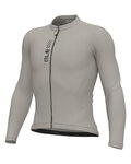 ALÉ Kolesarski dres z dolgimi rokavi poletni - PRAGMA COLOR BLOCK - siva