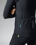 ALÉ Kolesarski dres z dolgimi rokavi zimski - KLIMATIK K-IDRO - črna