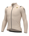 ALÉ Kolesarski dres z dolgimi rokavi zimski - WARM RACE - slonovina