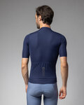 ALÉ Kolesarski dres s kratkimi rokavi - COLOR BLOCK PRAGMA - modra