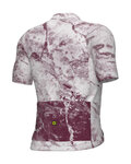 ALÉ Kolesarski dres s kratkimi rokavi - MARBLE PR-E - bela/rdeča