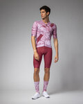 ALÉ Kolesarski dres s kratkimi rokavi - MARBLE PR-E - bela/rdeča