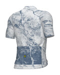 ALÉ Kolesarski dres s kratkimi rokavi - MARBLE PR-E - bela/modra