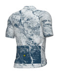 ALÉ Kolesarski dres s kratkimi rokavi - MARBLE PR-E - bela/modra