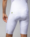 ALÉ Kolesarske kratke hlače z naramnicami - VOLTAGE R-EV1 - bela