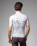 ALÉ Kolesarski dres s kratkimi rokavi - SAUVAGE PR-E - slonovina/bela