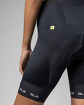 ALÉ Kolesarske kratke hlače z naramnicami - STRADA 2.0 PR-E - črna/bela