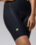 ALÉ Kolesarske kratke hlače z naramnicami - VOLTAGE R-EV1 - črna