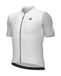ALÉ Kolesarski dres s kratkimi rokavi - FOLLOW ME PR-E - bela
