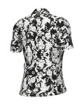 ALÉ Kolesarski dres s kratkimi rokavi - ESSENZA PRAGMA - bela/črna