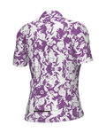 ALÉ Kolesarski dres s kratkimi rokavi - ESSENZA PRAGMA - bela/vijolična