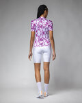 ALÉ Kolesarski dres s kratkimi rokavi - ESSENZA PRAGMA - bela/vijolična