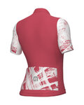 ALÉ Kolesarski dres s kratkimi rokavi - PALM PR-E - rdeča/bela