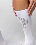 ALÉ Kolesarske klasične nogavice - SAUVAGE - bela