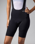 ALÉ Kolesarske kratke hlače z naramnicami - WATT 3.6 R-EV1 - črna