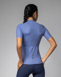 ALÉ Kolesarski dres s kratkimi rokavi - COLOR BLOCK PRAGMA - modra