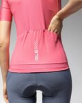 ALÉ Kolesarski dres s kratkimi rokavi - PRAGMA COLOR BLOCK - rožnata