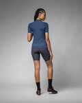 ALÉ Kolesarski dres s kratkimi rokavi - COLOR BLOCK OFF ROAD PRAGMA - modra