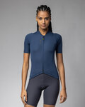 ALÉ Kolesarski dres s kratkimi rokavi - COLOR BLOCK OFF ROAD PRAGMA - modra