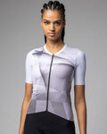 ALÉ Kolesarski dres s kratkimi rokavi - SPRINTER R-EV1 - bela/vijolična/siva