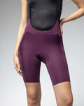 ALÉ Kolesarske kratke hlače z naramnicami - OFF ROAD - GRAVEL GRAVEL-PRO - vijolična