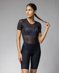 ALÉ Kolesarska  majica s kratkimi rokavi - FOLLOW MW INTIMO - črna
