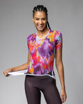 ALÉ Kolesarska  majica s kratkimi rokavi - LILIUM INTIMO - bela/vijolična/rdeča/oranžna
