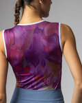 ALÉ Kolesarska  majica brez rokavov - LILIUM INTIMO - vijolična/rdeča/oranžna