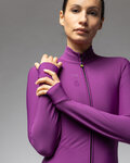 ALÉ Kolesarski dres z dolgimi rokavi zimski - PRAGMA FONDO 3.0 LADY - vijolična