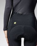 ALÉ Kolesarske 3/4 hlače z naramnicami - PRAGMA WINTER - črna