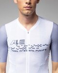 ALÉ Kolesarski dres s kratkimi rokavi - PR-E MEGABYTE 2.0 - bela/modra