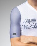 ALÉ Kolesarski dres s kratkimi rokavi - PR-E MEGABYTE 2.0 - bela/modra