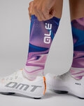 ALÉ Kolesarske klasične nogavice - SMOOTHIE - vijolična/večbarvno