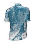 ALÉ Kolesarski dres s kratkimi rokavi - FAN PR-E - modra/bela