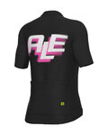 ALÉ Kolesarski dres s kratkimi rokavi - SAUVAGE 2.0 PR-E - črna
