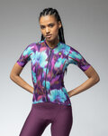 ALÉ Kolesarski dres s kratkimi rokavi - JARDIN 2.0 PR-E - vijolična/modra
