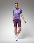ALÉ Kolesarski dres s kratkimi rokavi - PRAGMA LINFA - vijolična/modra