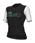 ALÉ Kolesarski dres s kratkimi rokavi - MEGABYTE 2.0 PR-E - črna/bela
