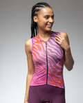ALÉ Kolesarski dres brez rokavov - PRAGMA SURFACE PR-E - rožnata/rdeča