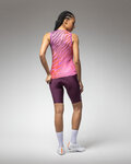 ALÉ Kolesarski dres brez rokavov - PRAGMA SURFACE PR-E - rožnata/rdeča
