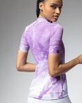 ALÉ Kolesarski dres s kratkimi rokavi - PR-E FAN - bela/vijolična