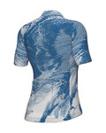 ALÉ Kolesarski dres s kratkimi rokavi - PR-E FAN - modra/bela